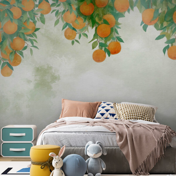 Orangen auf einem Baumzweig Orangen auf einem Baumzweig