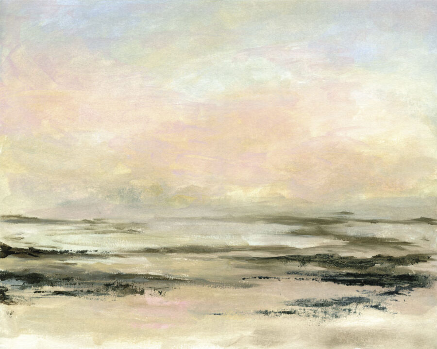 Ein Gemälde einer Landschaft