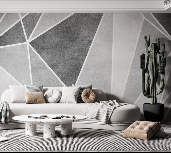 Ein grauer und weißer Hintergrund mit weißen Linien Ein grauer und weißer Hintergrund mit weißen Linien