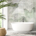 Fototapeten Zarte Blätter in gedämpften Tönen