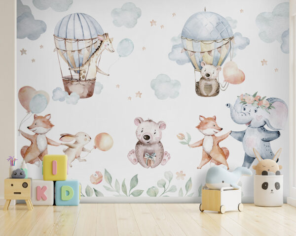 Set mit Aquarelltieren Set mit Aquarelltieren