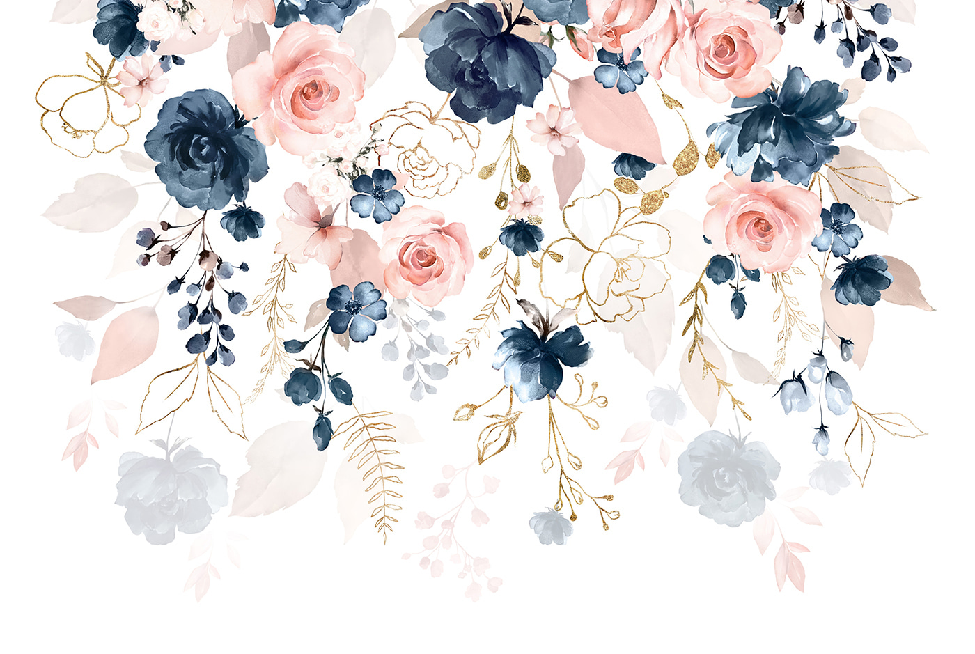 Delicate floral arrangement in pastel hues Delicate floral arrangement in pastel hues