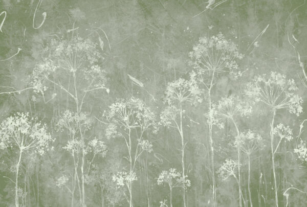 Eine weiße Blume auf grünem Hintergrund Eine weiße Blume auf grünem Hintergrund