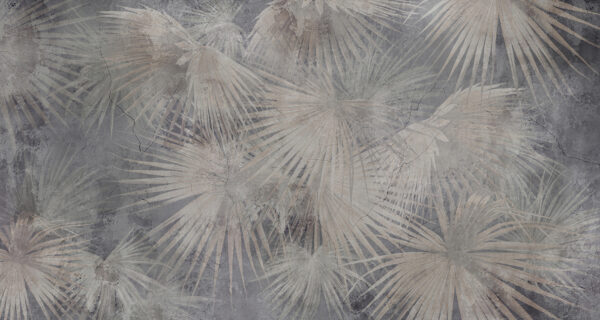 Wallpaper with palm leaves