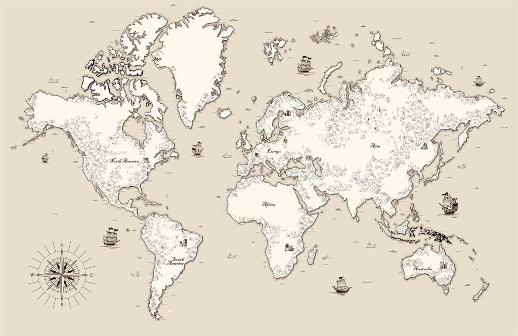 Karte der Welt Karte der Welt