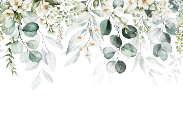 Zartes Blumenarrangement in Aquarelltechnik. Zartes Blumenarrangement in Aquarelltechnik.