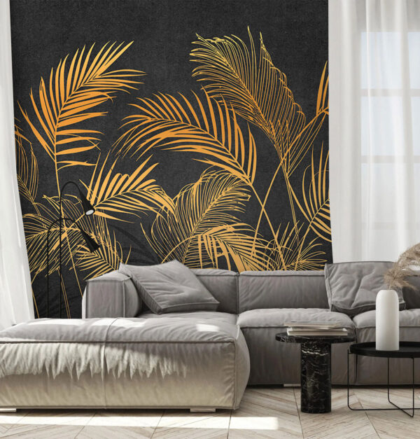 Group of palm leaves