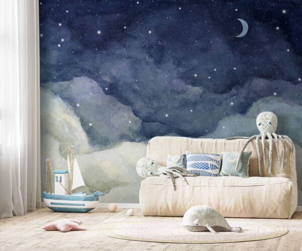 Mond und Wolken bei Nacht Mond und Wolken bei Nacht
