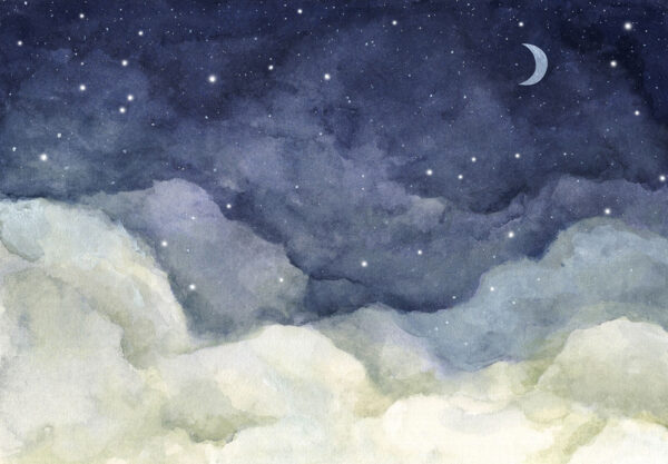 Mond und Wolken bei Nacht Mond und Wolken bei Nacht