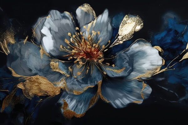 Gemälde einer Blume Gemälde einer Blume