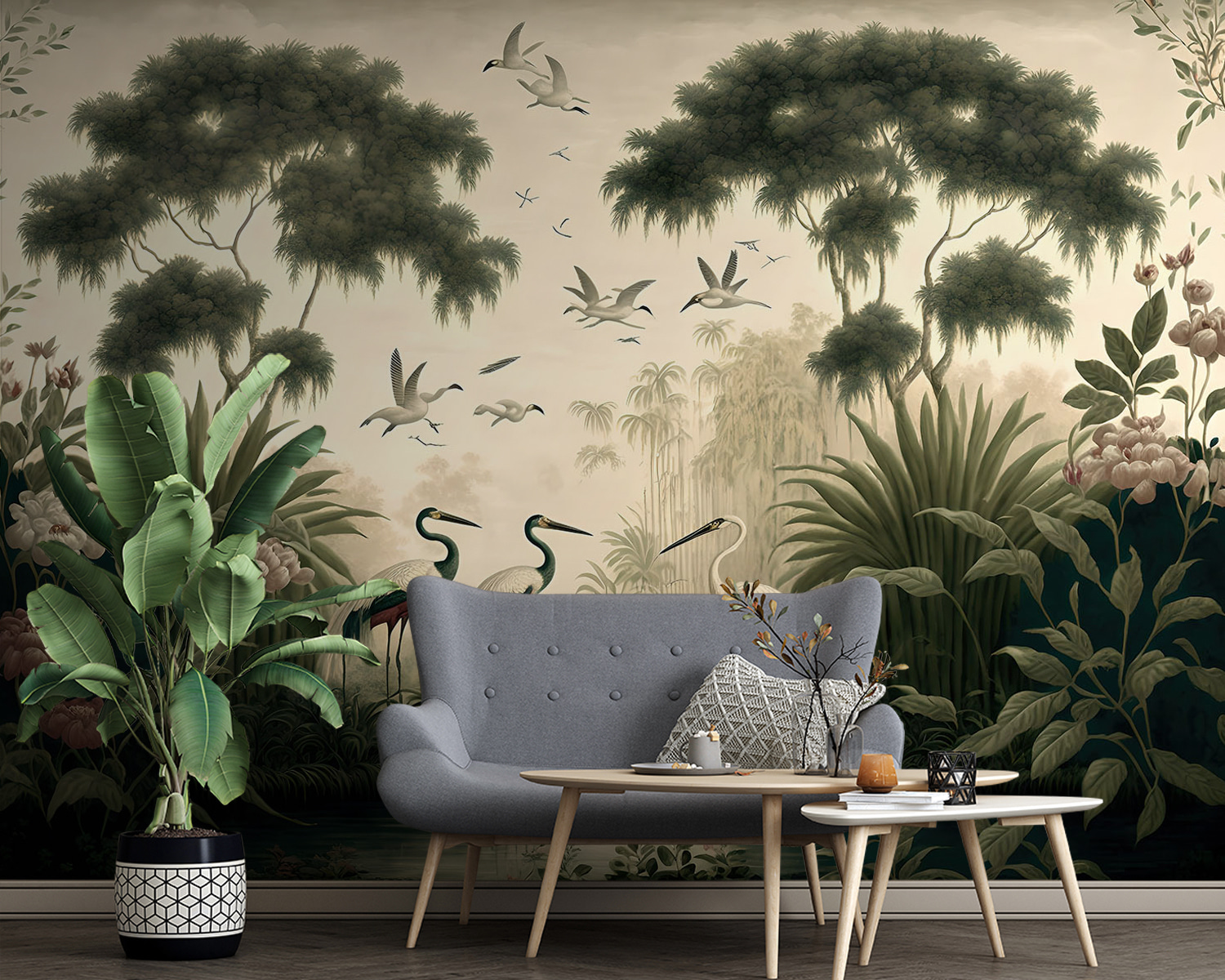 u95653pig4m - Vögel in einem Fluss - tegory