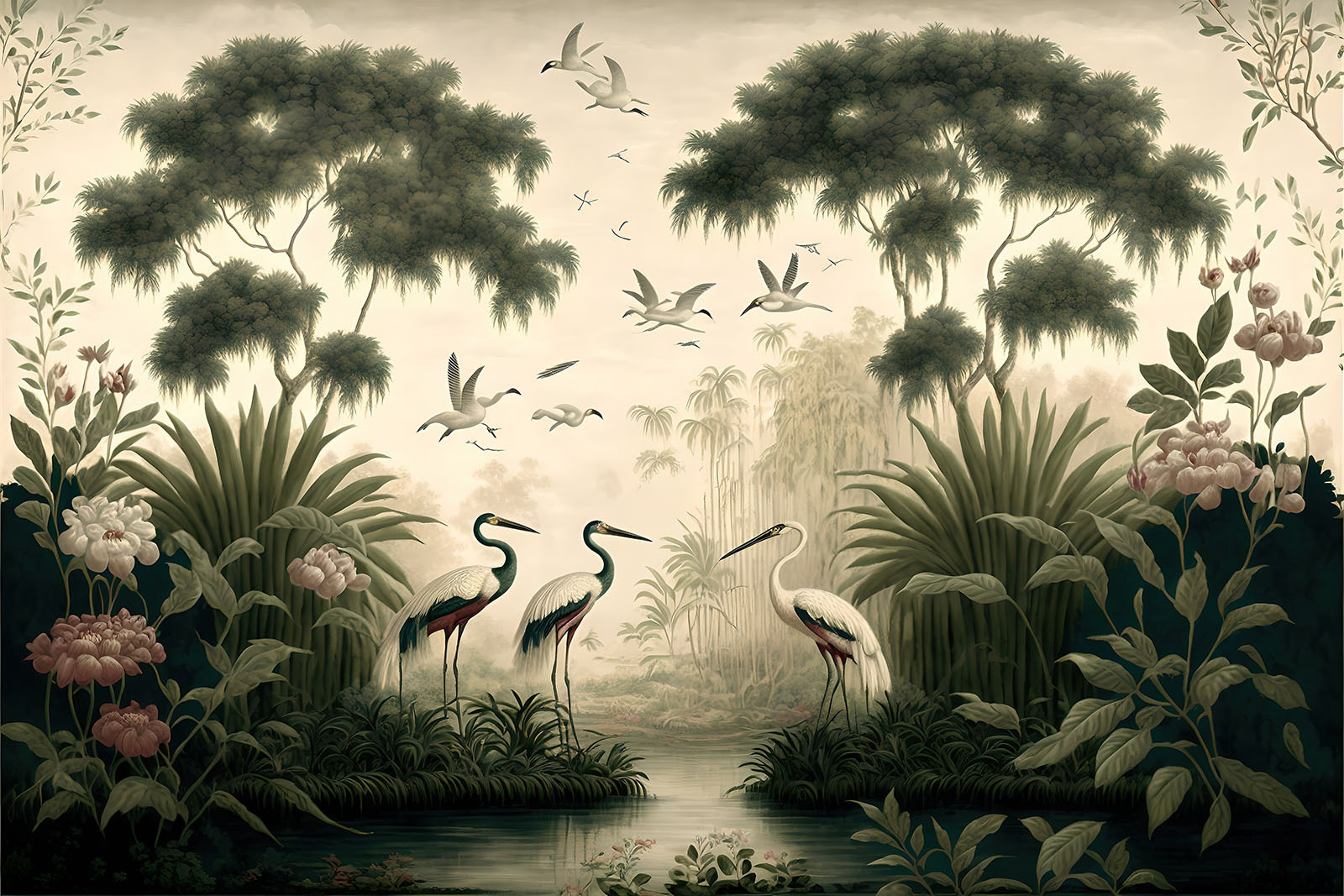 u95653p - Vögel in einem Fluss - tegory