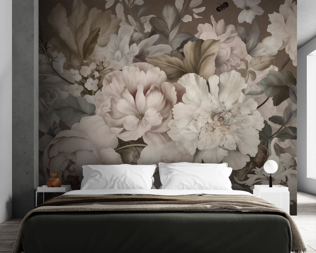 Delicate blooms in soft, muted tones