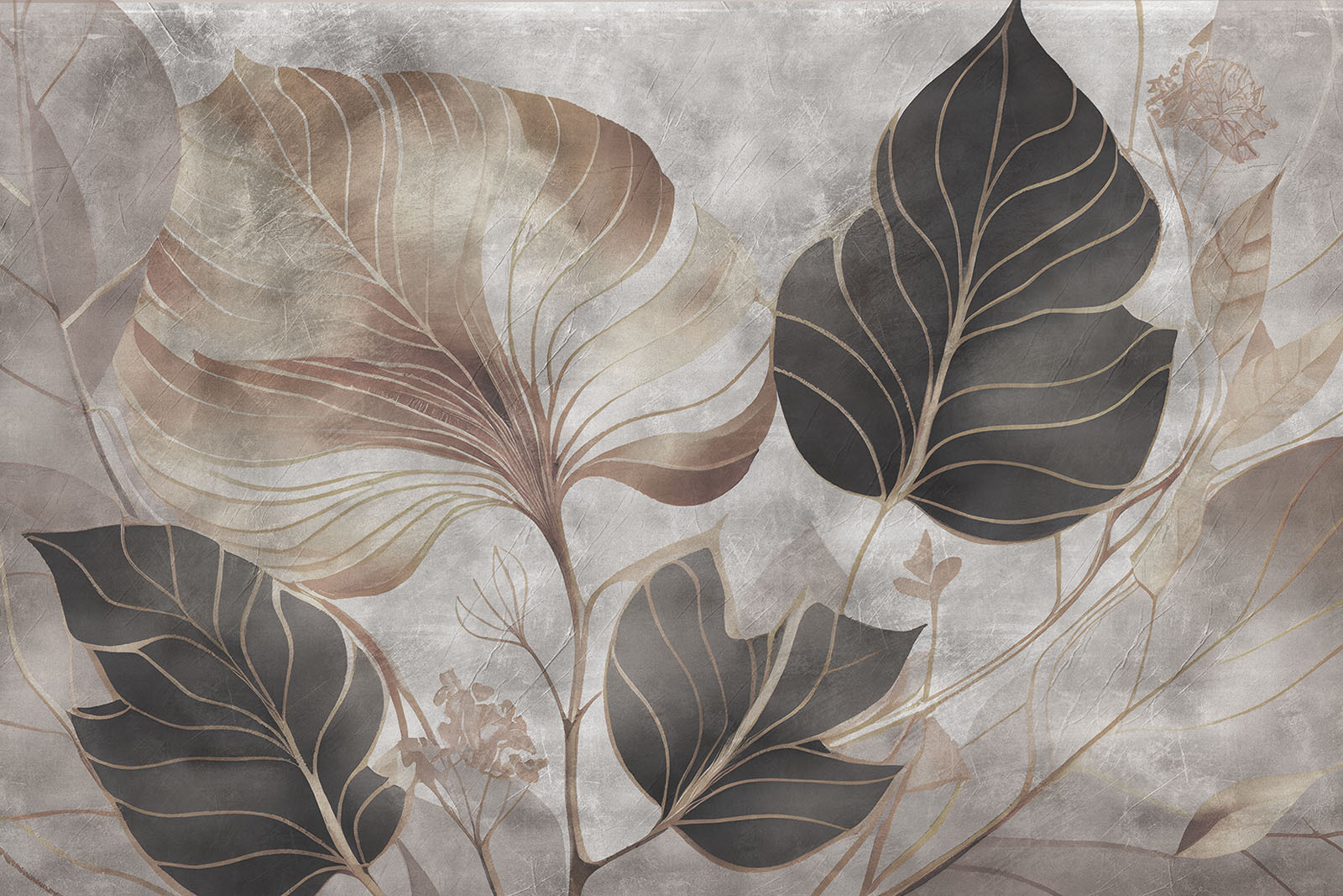 Elegant leaves in muted tones Elegant leaves in muted tones