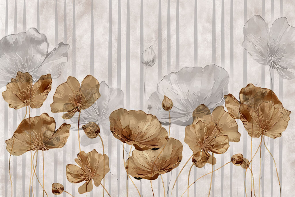 Tapete mit Blumen Tapete mit Blumen