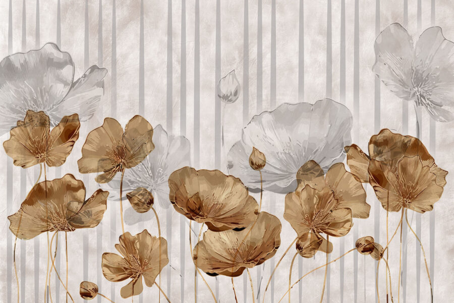 Tapete mit Blumen