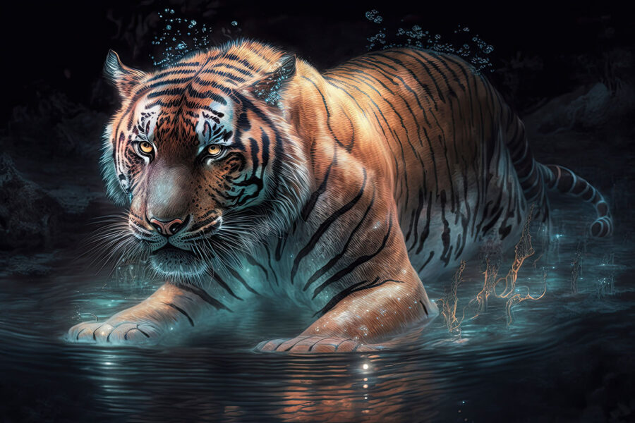 Tiger im Wasser
