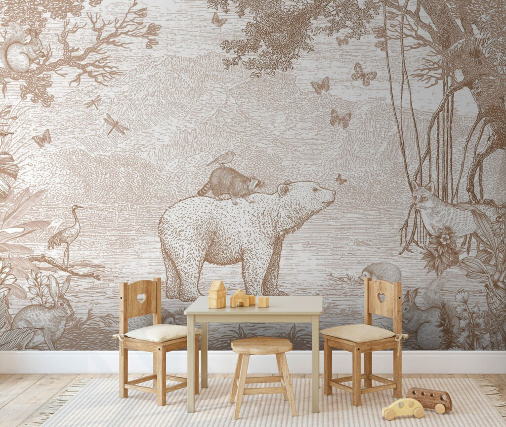 Bär und Tiere in einem Wald u95425pir1m 1024x865 - Bär und Tiere in einem Wald