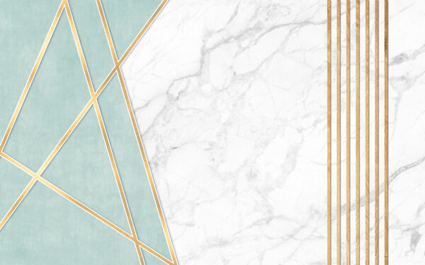 Elegantes Design in Minze und Marmor Elegantes Design in Minze und Marmor