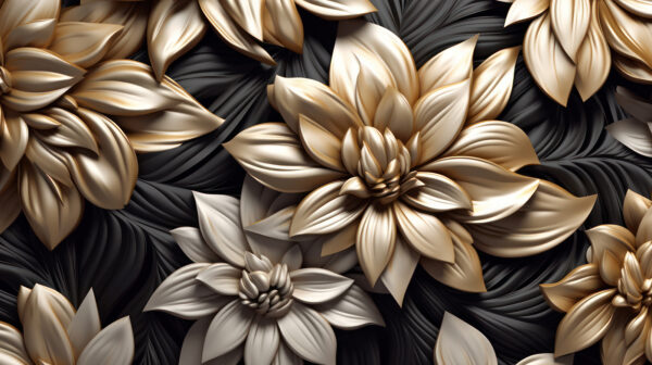 Elegantes florales Design auf dunklem Hintergrund. Elegantes florales Design auf dunklem Hintergrund.