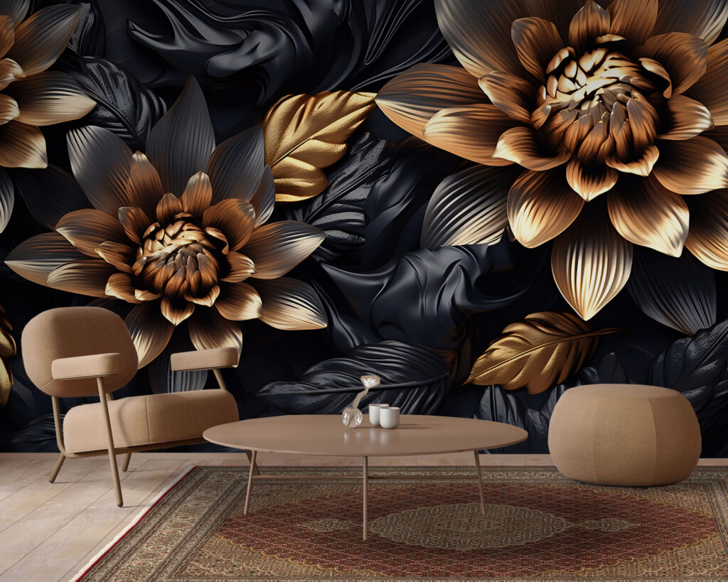 Bronze blooms in midnight shadows Bronze blooms in midnight shadows
