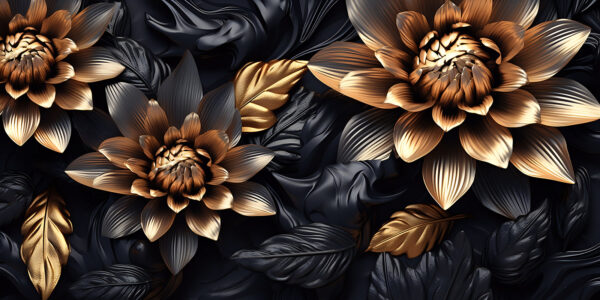Bronze blooms in midnight shadows Bronze blooms in midnight shadows