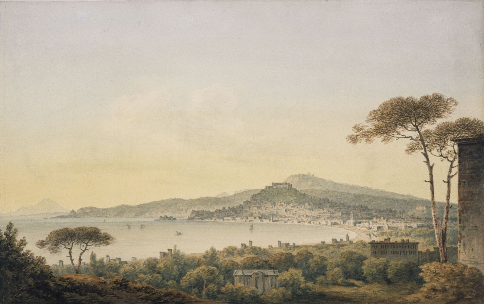 Eine Landschaft mit einer Stadt und einem Gewässer u95155p - Eine Landschaft mit einer Stadt und einem Gewässer - tegory