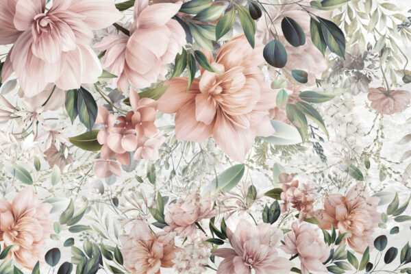 Zartes Blumenarrangement in Pastellfarben. Zartes Blumenarrangement in Pastellfarben.
