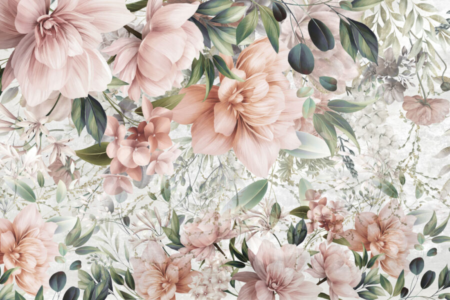 Zartes Blumenarrangement in Pastellfarben. Zartes Blumenarrangement in Pastellfarben.