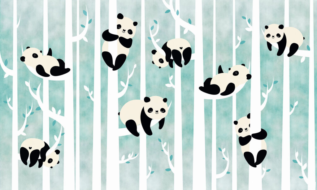 Pandas auf einem Baum Pandas auf einem Baum