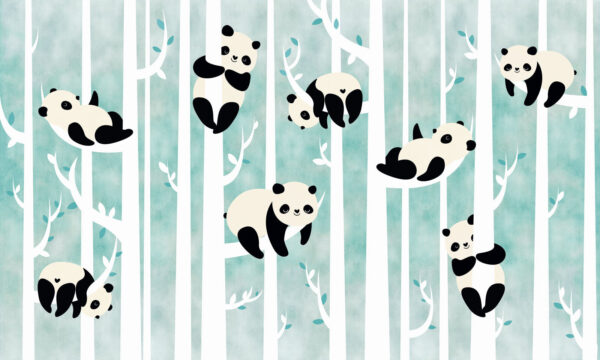 Pandas auf einem Baum Pandas auf einem Baum