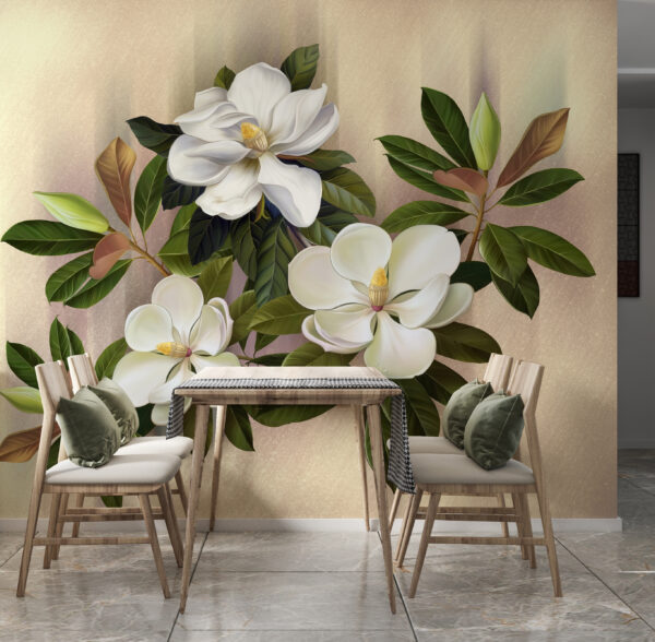 Schöne Magnolienblüten in der Ausstellung Schöne Magnolienblüten in der Ausstellung