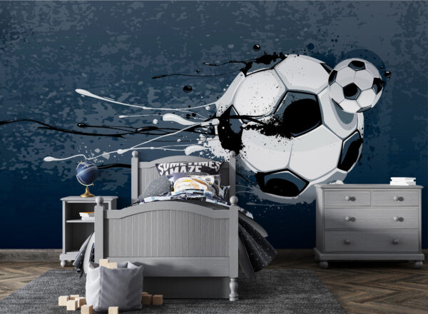 Fußball mit Farbspritzern Fußball mit Farbspritzern