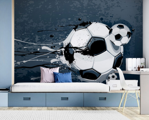 Fußball mit Farbspritzern Fußball mit Farbspritzern
