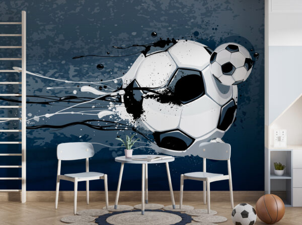 Fußball mit Farbspritzern Fußball mit Farbspritzern