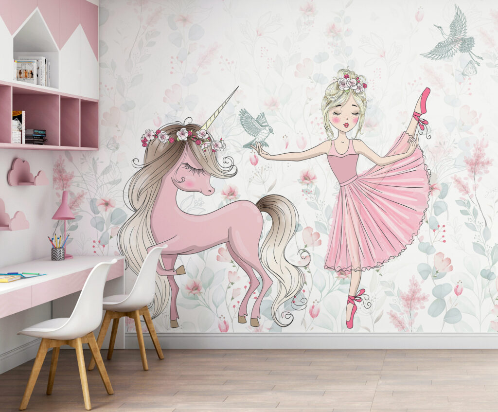 Unicorn and a girl Unicorn and a girl