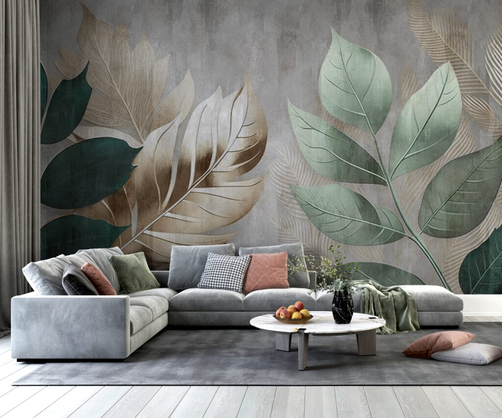 Elegant foliage against a textured background