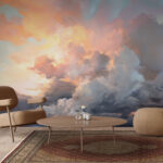 Fototapeten Bunte Wolken am Himmel