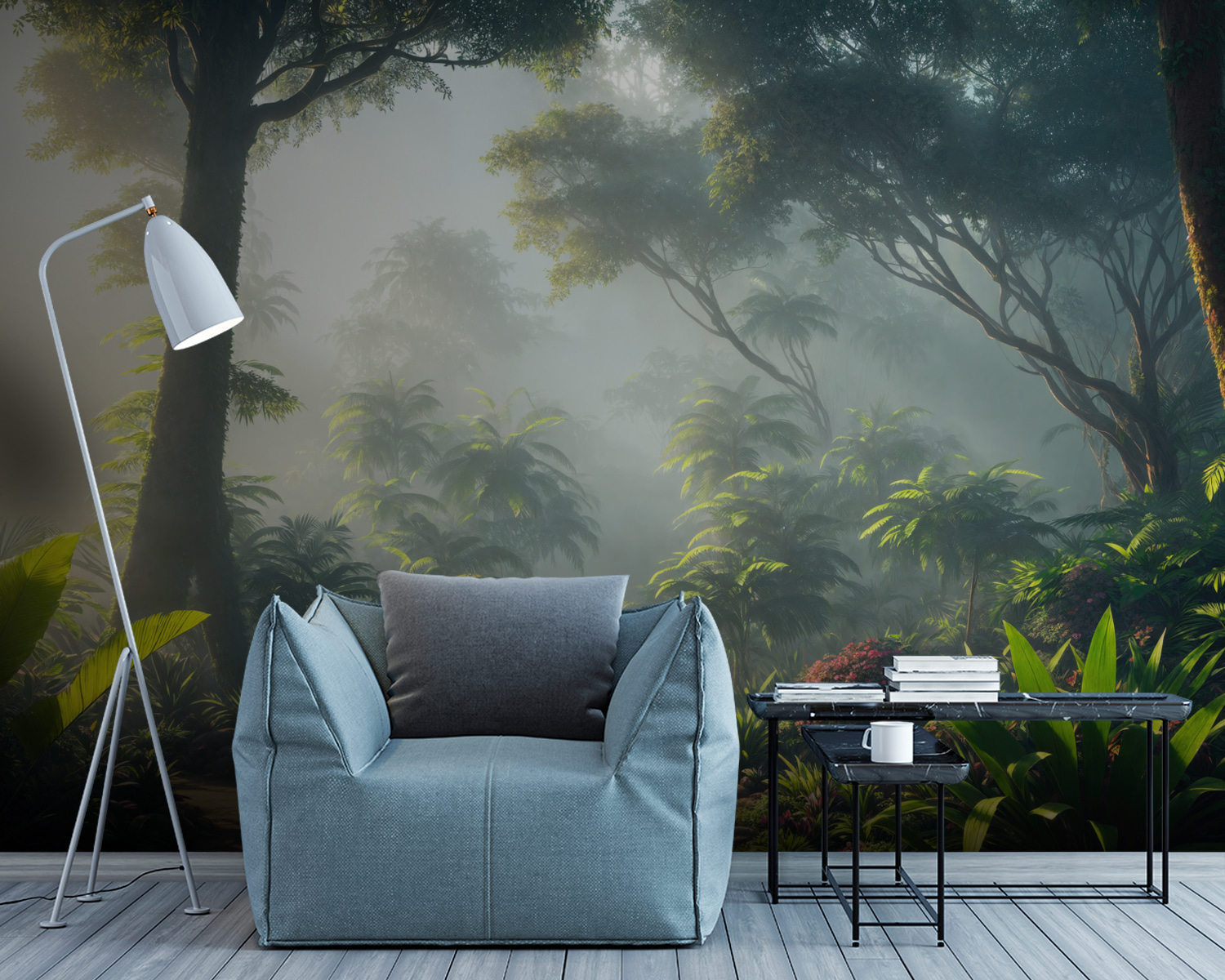 u94517pig7m - Pfad durch einen Wald mit Bäumen und Pflanzen - tegory