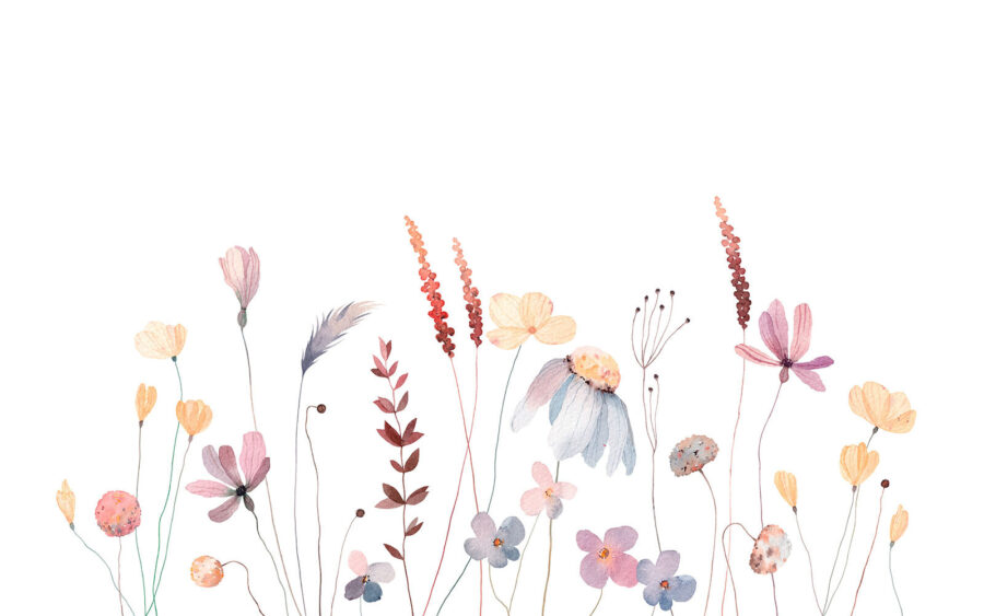 Aquarellmalerei von Blumen