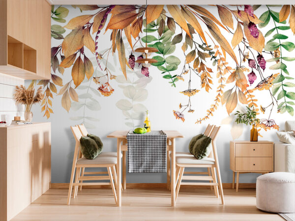 Botanische Eleganz auf weißem Hintergrund. Botanische Eleganz auf weißem Hintergrund.