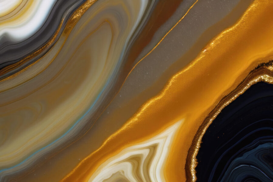 Abstrakte Schichten aus satten Farben.