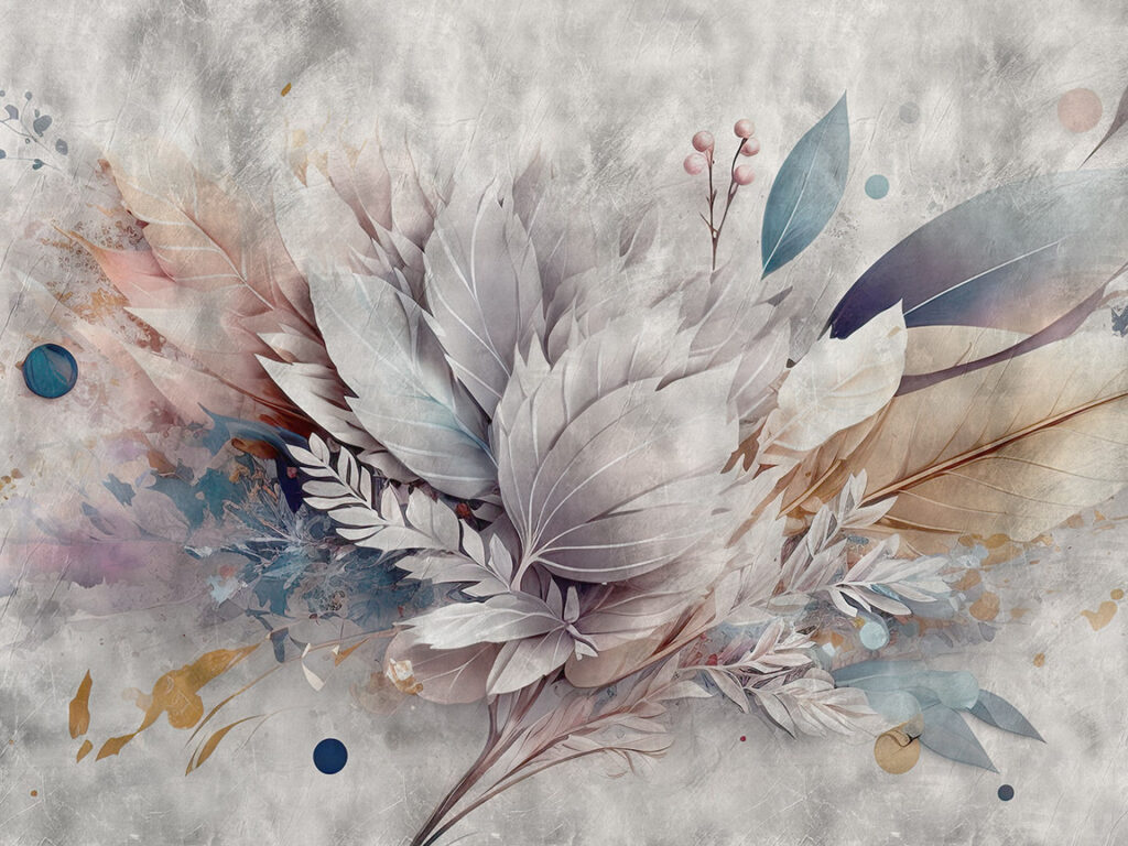 Elegant foliage in soft colors