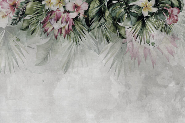 Malerei von Blumen und Blättern Malerei von Blumen und Blättern