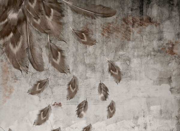 Gruppe von Federn an einer Wand u93657p 600x438 - Gruppe von Federn an einer Wand - tegory