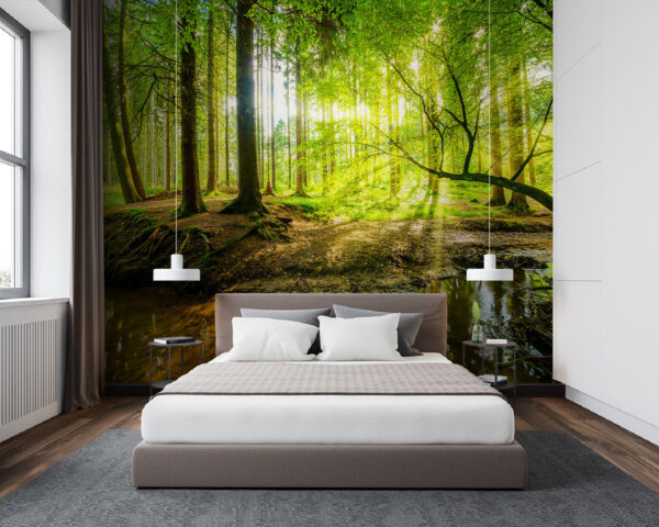 Bach im Wald Fototapeten Bach im Wald