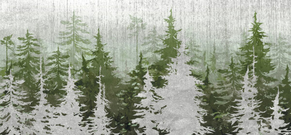 Gruppe von Bäumen in einem Wald Gruppe von Bäumen in einem Wald