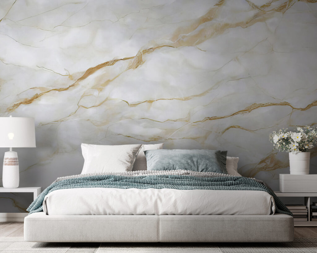Sleek marble with elegant veins