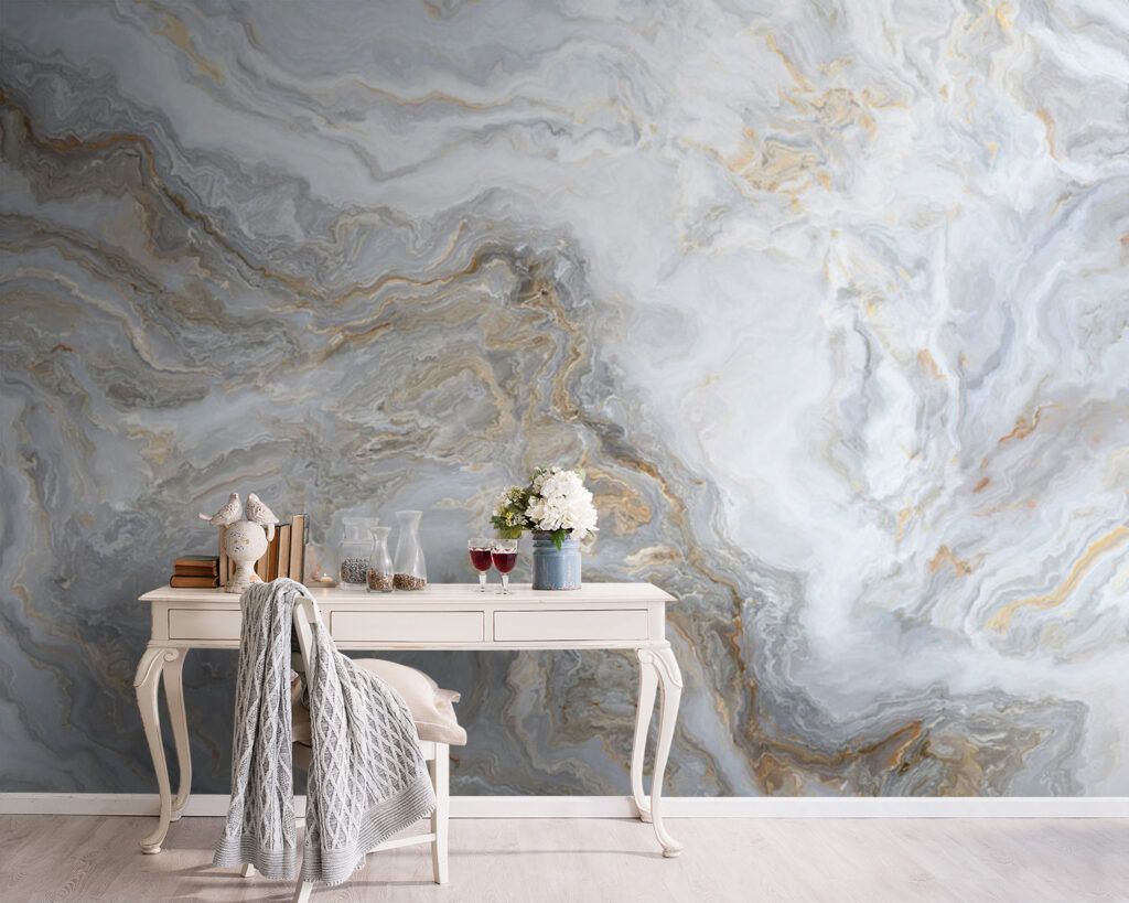 Elegant swirls of soft colors