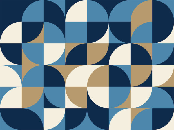 Blaues und weißes geometrisches Muster Blaues und weißes geometrisches Muster